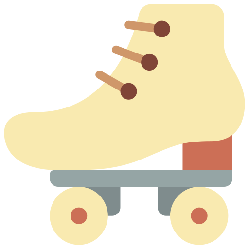 Rollerskate Basic Miscellany Flat icon