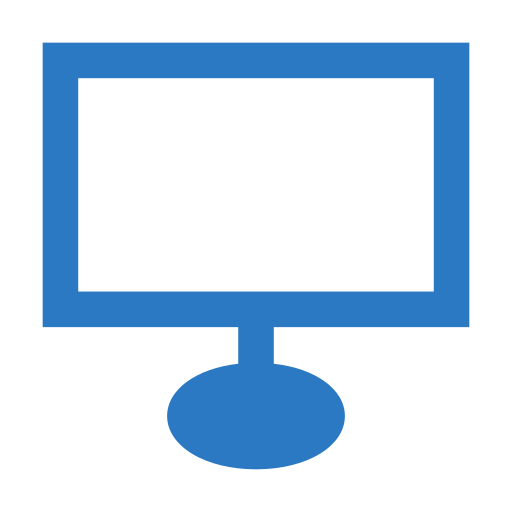 schermo televisivo Generic Blue icona