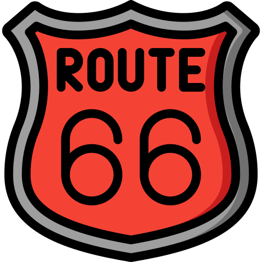 route 66 Basic Miscellany Lineal Color icon