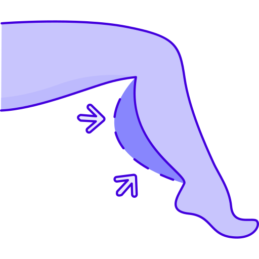 pierna Generic Thin Outline Color icono