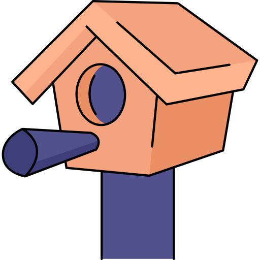 Bird house Generic Thin Outline Color icon