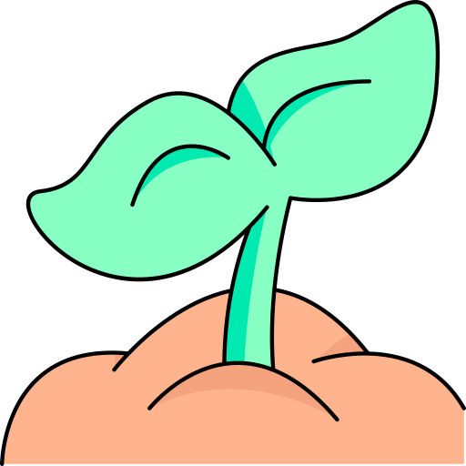 Sprout Generic Thin Outline Color icon