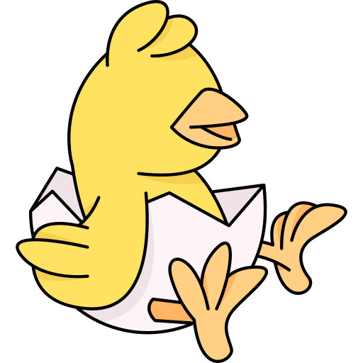 Chick Generic Thin Outline Color icon
