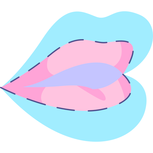 aumento delle labbra Generic Flat icona