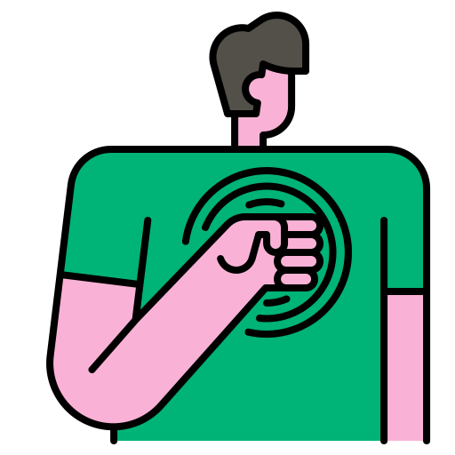 허리 통증 Generic Outline Color icon