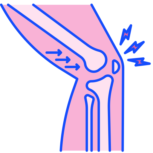 Knee Generic Outline Color icon