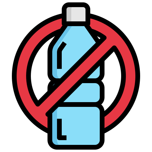 botella de plástico Generic Outline Color icono
