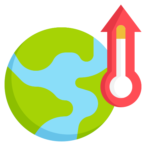 le réchauffement climatique Generic Flat Icône