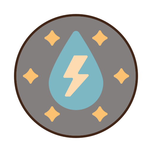 Hydro power Flaticons Lineal Color icon