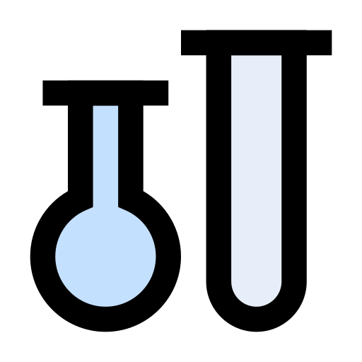tubo de ensayo Vector Stall Lineal Color icono