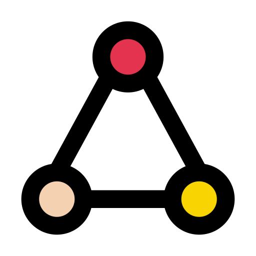 atomowy Vector Stall Lineal Color ikona