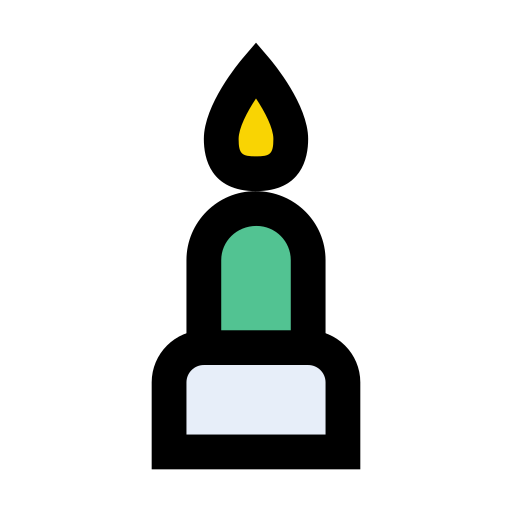 quemador Vector Stall Lineal Color icono
