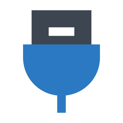 전원 플러그 Generic Blue icon