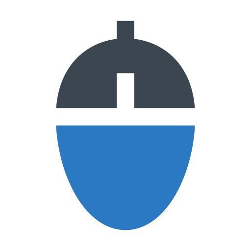 clicker del ratón Generic Blue icono