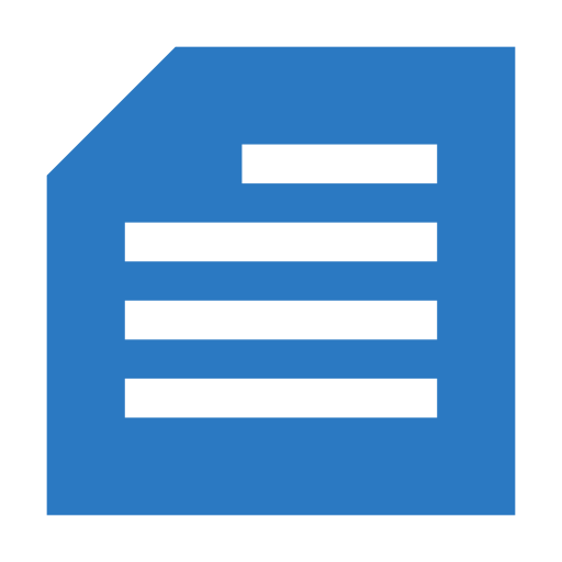documento Generic Blue icono