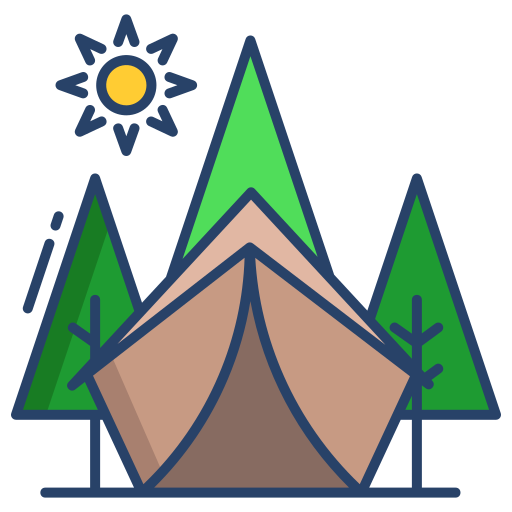 camping zelt Icongeek26 Linear Colour icon