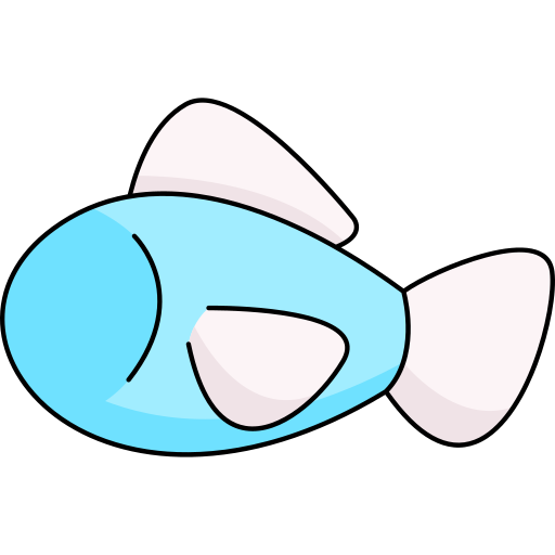 pescado Generic Thin Outline Color icono