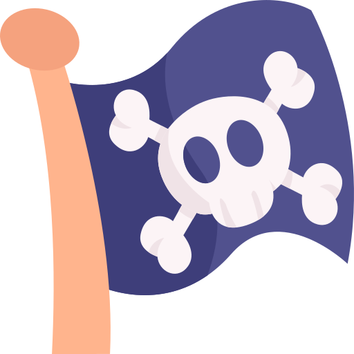 bandera pirata Generic Flat icono