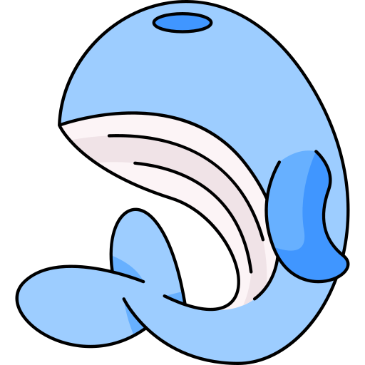 ballena Generic Thin Outline Color icono