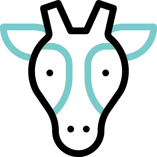 jirafa Basic Accent Outline icono