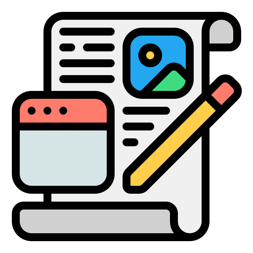 Blogging Generic Outline Color icon
