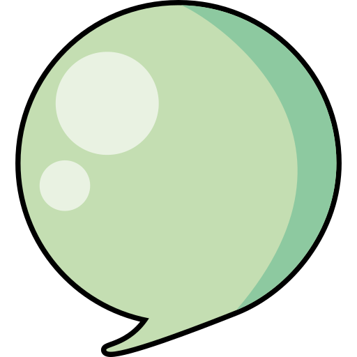 spraakballon Generic Outline Color icoon