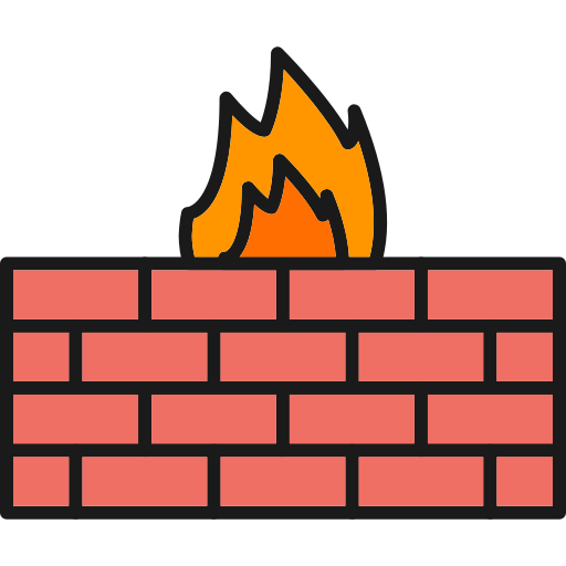 Firewall Generic Outline Color icon