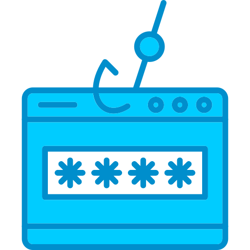 Phishing Generic Blue icon