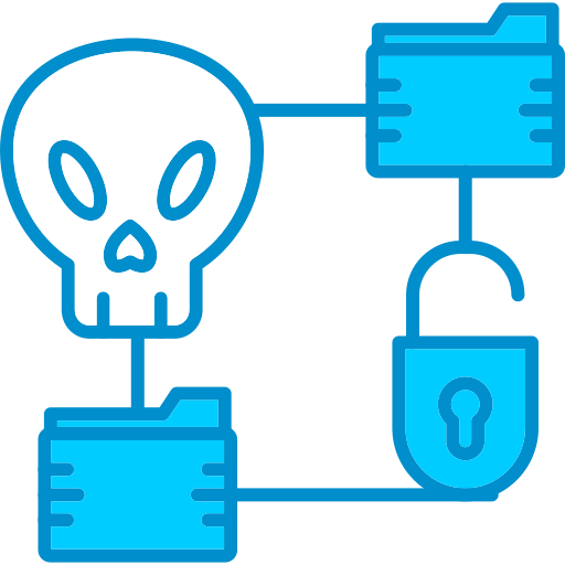protección de datos Generic Blue icono