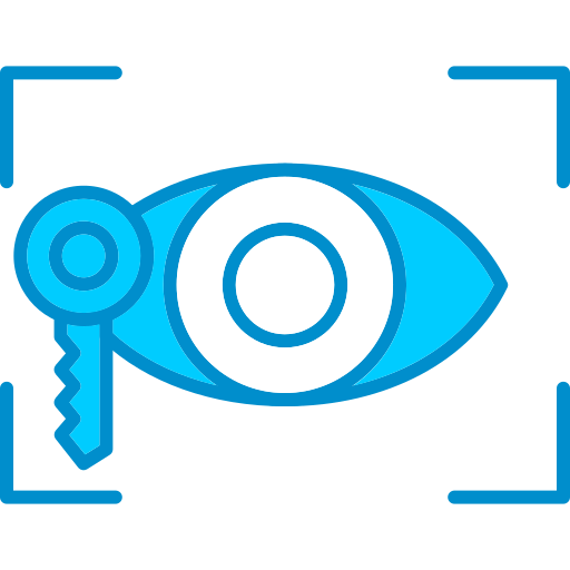 目の認識 Generic Blue icon