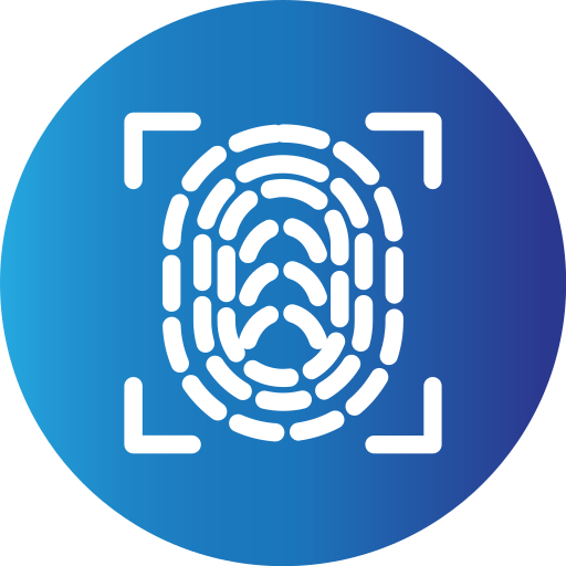 指紋 Generic Blue icon