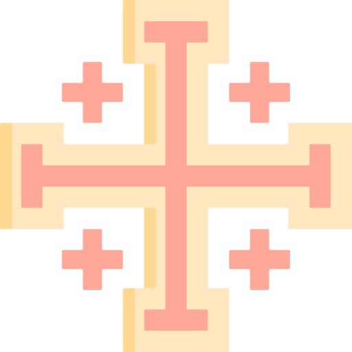kruis van jeruzalem Special Flat icoon