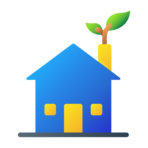Экологичный дом Generic Flat Gradient иконка