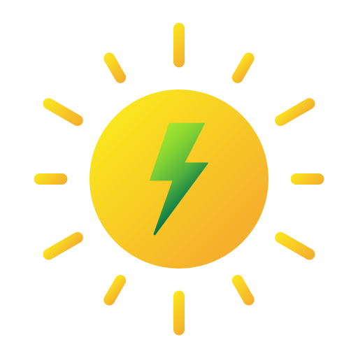 太陽エネルギー Generic Flat Gradient icon