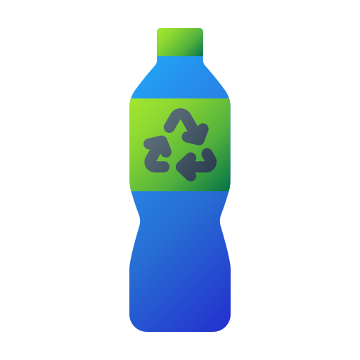 butelka z recyklingu Generic Flat Gradient ikona