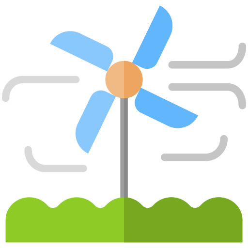 turbina eólica Generic Flat icono