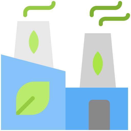 groene fabriek Generic Flat icoon