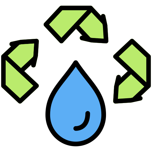 Recycling water Generic Outline Color icon