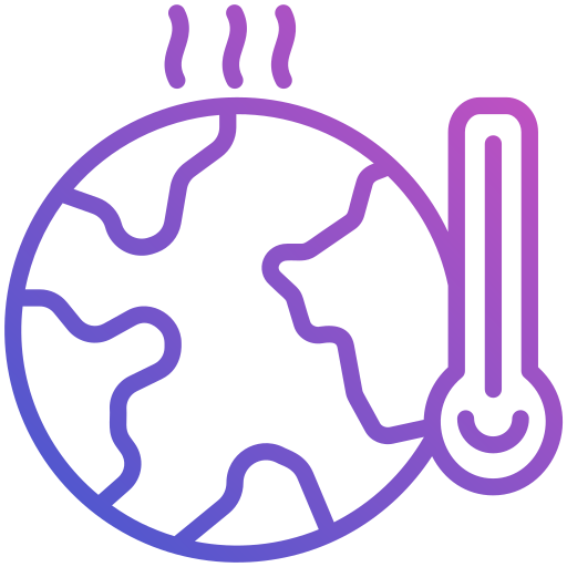 il riscaldamento globale Generic Gradient icona