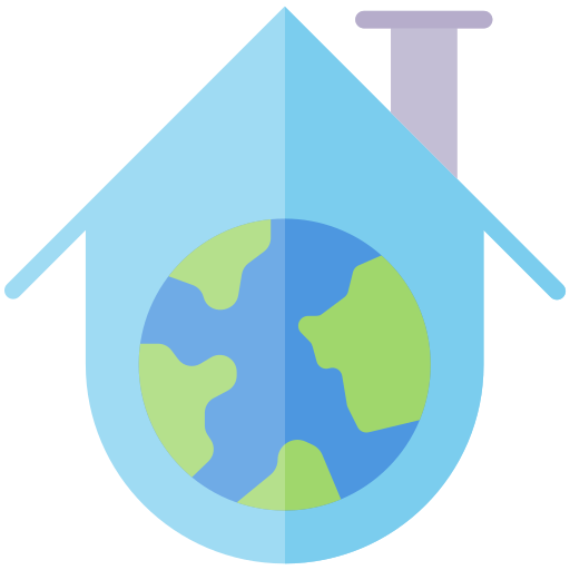 casa ecológica Generic Flat icono