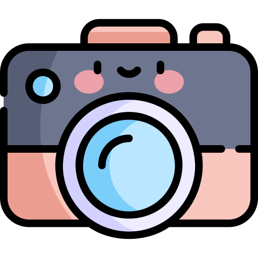kamera Kawaii Lineal color icon