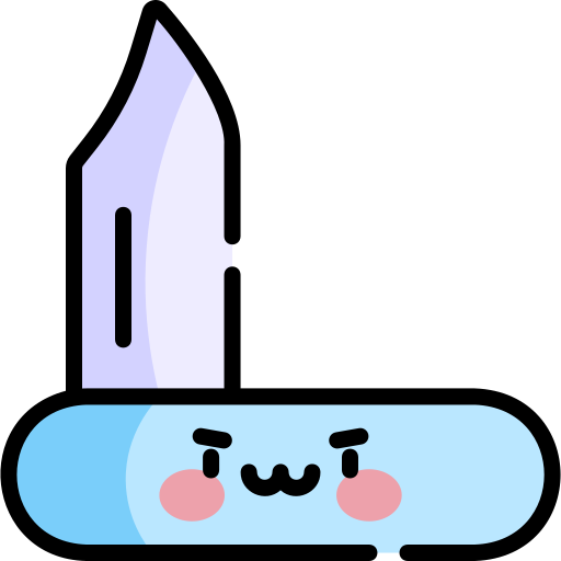 Карманный нож Kawaii Lineal color иконка