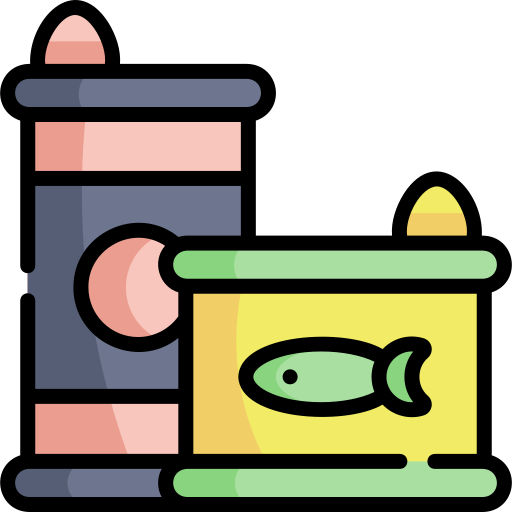 Canned food Kawaii Lineal color icon