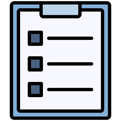 List-check Generic Outline Color icon