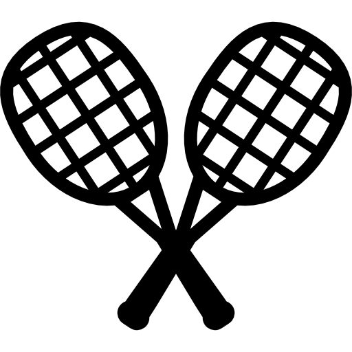 raquetes de squash  Ícone