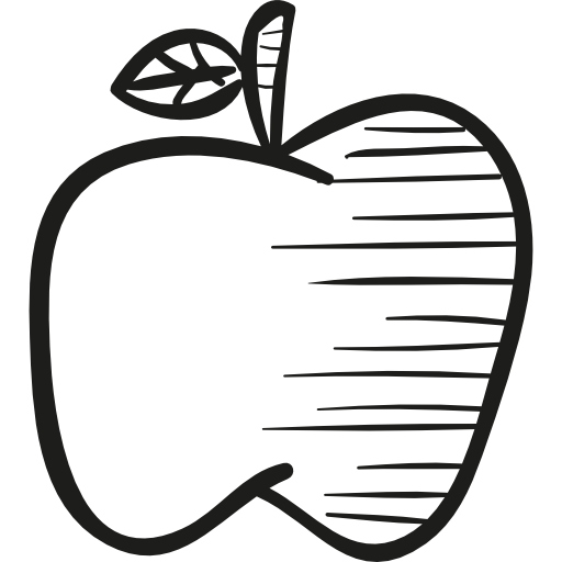 disegno di una mela  icona