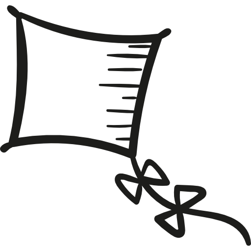 Drawed kite  icon