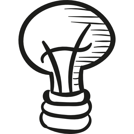 desenhar lâmpada  Ícone