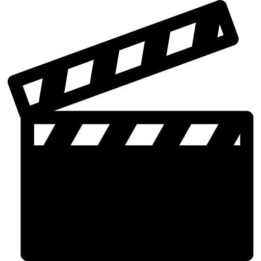 cinema clapperboard  icon
