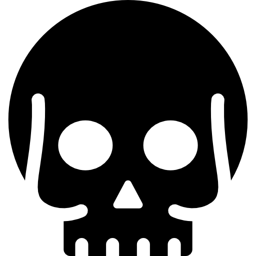 cráneo muerto  icono